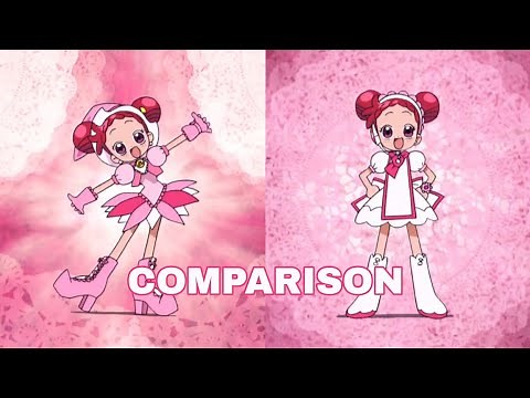 Motto! Ojamajo Doremi - Transformations Comparison