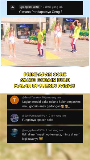 Salto Godain Bule Malah di Cuekin Parah - Prindapan Core #videolucu #kocak #hahaha
