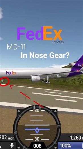 FedEx MD-11 IN NOSE GEAR? #simpleplanes #fedex80