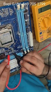 Power mosfet 🔥 checking in motherboard #shorts #power #computer #repair | Bapi G