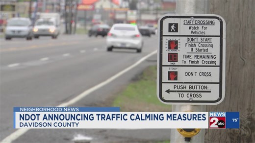 NDOT announcing traffic calming measures