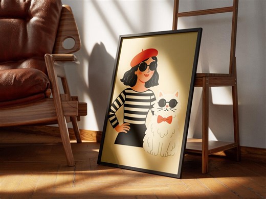 Retro Chic Wall Art (digital Download)