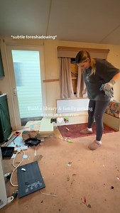 Build a library & family gaming room in a caravan 📚🎮 The time has come to start the transformation of the largest room in the caravan and i am building my dream library and family gaming setup! It has been used and abused whilst every other area of the caravan has had upgrades so it’s time to give this room the love & TLC it deserves! Don’t mind me tweeting the rubbish out the window… I was trying to be efficient 😌 I really hope I can bring this vision to life, let’s see how we get on! | Amyy
