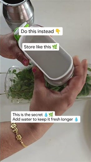 Kitchen hack - How to keep herbs fresh for days #shorts