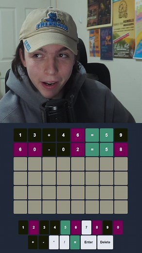 My BEST Nerdle Ever? Nerdle 2/10 #wordle #nerdle #wordleclone #fyp #numbergame #math #twitch #twitchclips