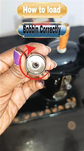 How to put bobbin in bobbin case ! #sewingtipsandtricks #sewingmachine #diysewingtips #diydesk