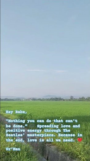 Hey Babe, "all you need is love❤️"#TheBeatles #AllYouNeedIsLove #SpreadLove