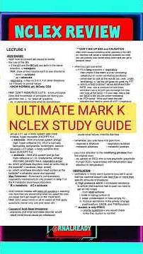 🛑Mark Klimek NCLEX LECTURES1-12;GET THE LIFETIME BUNDLE👇 🔗klimekbundle.bcns.link/#Klimekaudios#Nclex