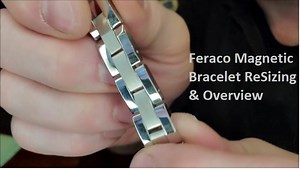 Watch Feraco Magnetic Bracelet ReSizing & Overview on Amazon Live