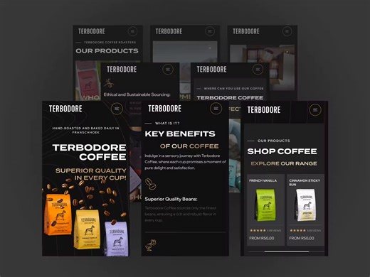 ☕️ Coffee Website Redesign – Mobile View