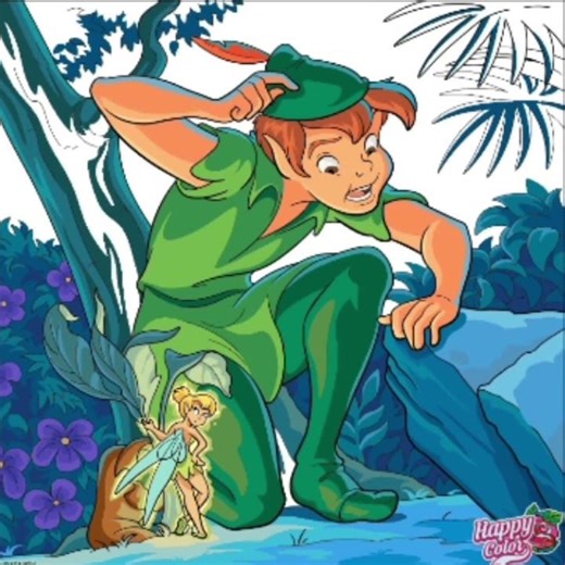Peter Pan Digital Coloring Process ✨ | Relaxing Coloring Video with Music