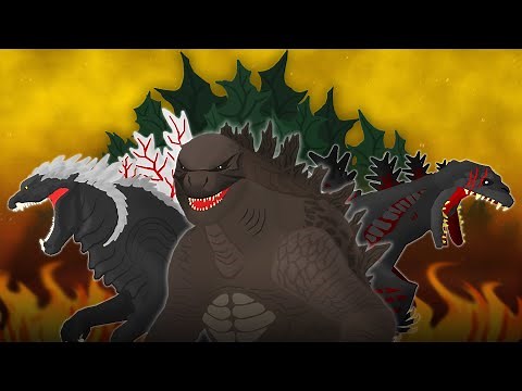 Legendary vs Ultima vs Shin Godzilla | EPIC BATTLE OF GODZILLAS | Pivot Animation