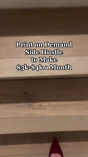Print on demand is one of the BEST ways to make passive income as a side hustle. I know people that make $10k a month doing POD. #printondemand #sidehustle #passiveincome #workfromhome #makemoney #printify