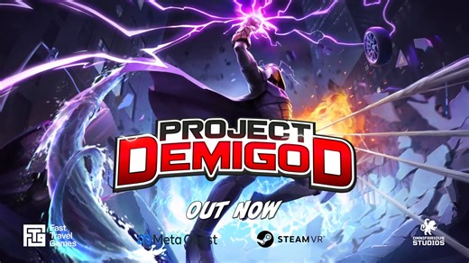 Behold, citizens! 🦸‍♂️ The full version of Project Demigod is OUT NOW on Meta Quest & SteamVR! Craft your dream hero in this ultimate superhero simulator with 10 powers, 40 combinations and mod support 💥. #MetaQuest : https://ftg.gg/4b9HMEV #SteamVR : https://ftg.gg/41b7ynJ | Fast Travel Games