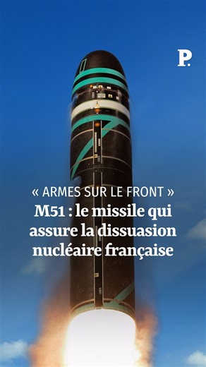 Véritable concentré de technologie, le M51 est le missile balistique stratégique qui porte le feu nucléaire français depuis quinze ans. https://l.lepoint.fr/kKQ | Le Point