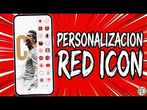 Completely transform your Samsung: Red Icon Personalization