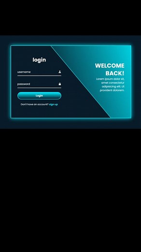Modern Login and Sign Up Page Design
