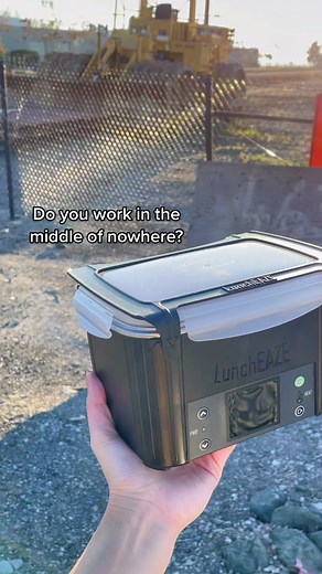 Battery-powered heated lunch box #luncheaze