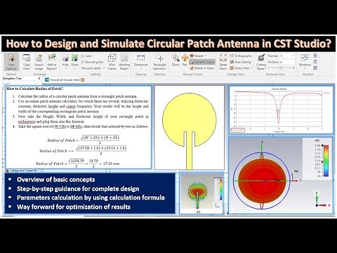 How to Design and Simulate Circular Patch Antenna using CST Studio? | AWP Lab Tutorial-20