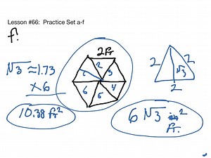 Saxon Course #3:  Lesson #66 Practice Set