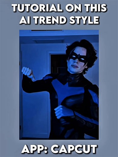CapCut Trend Style Tutorial with Viral AI Nightwing