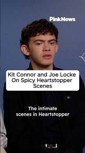 Kit Connor and Joe Locke On Spicy Heartstopper Scenes #shorts #Heartstopper #KitConnor