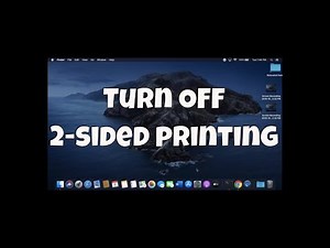 #Mac How to disable 2-sided printing on Mac!!!