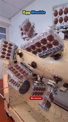 Egg Shape Chocolate Making 😍🍫 | Satisfying Chocolate Molding Machine 🤯