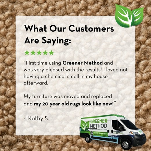 800+ reviews and counting — because results like this speak for themselves.  Thanks, Kathy, for trusting Greener Method with your home! | Greener Method Cleaning & Restoration | Facebook