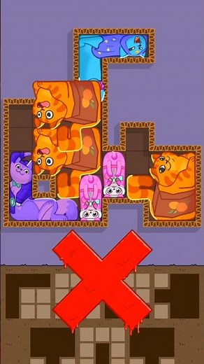 Puzzle Cats Block 😺 Super Hard Puzzle #gaming #shorts #73