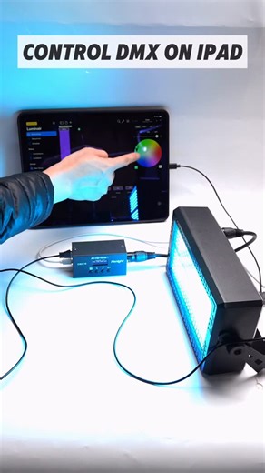Wendy Luo on Instagram: "How to Control DMX with Luminair on iPad via PKnight CR011R & Ethernet #iPad DMX Console #StageLighting #DMX #PKnight LightingSetup、LightControl、LightingTips、 StageGear lightinglife 、Art-Net to DMX#Luminair"