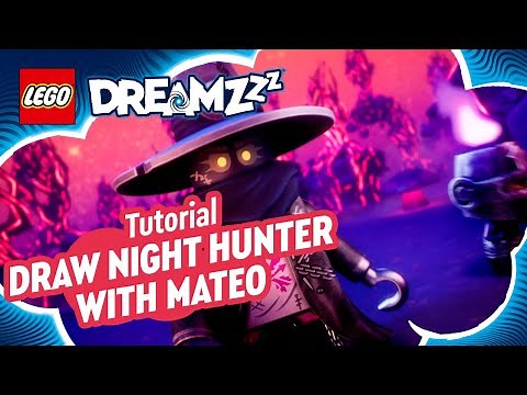 LEGO® DREAMZzz™ Tutorial | Draw Night Hunter with Mateo