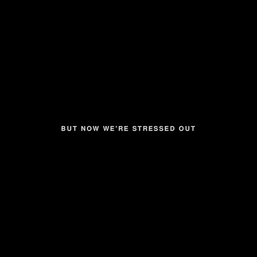 Stressed Out - Twenty One Pilots Free Sans Bold Font Overlay