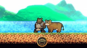 You can now pet and feed the cows, than she gonna follow you for short time :)#SOBATX #gamedev #indiedev #solodev #pixelart #furry