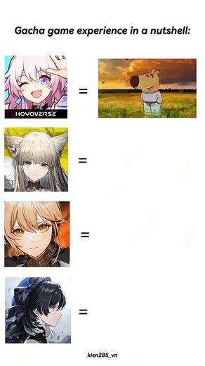 Gacha game experience in a nutshell 🤣:
