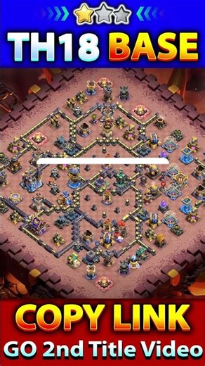 Unbeaten TH18 WAR + CWL Base Layout 🔥Clash of Clans #clashofclans
