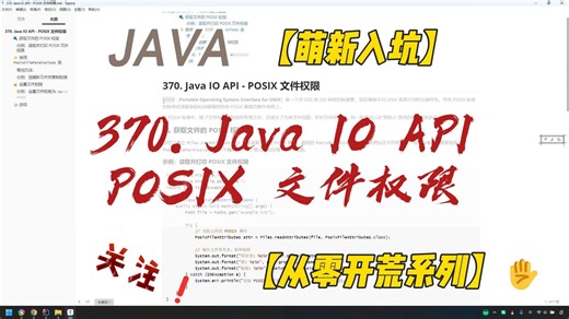 370. Java IO API - POSIX 文件权限