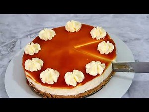 salted caramel cheesecake 😋 | easy homemade salted caramel cheesecake