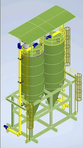 Silo Design In Cad 3D Model | #viral | #solidworks | #silo | #autocad | #3d | #3danimation