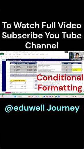 Excel Class 44 | Conditional Formatting, Data Validation & Drop Down List | By CA Kamlesh Kumar