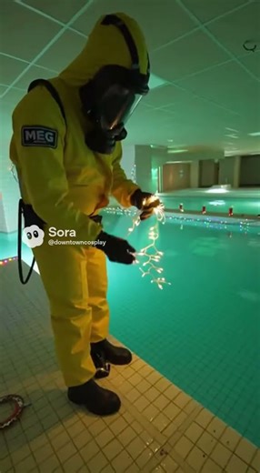 Decorating the pool rooms for Christmas! #meg #backrooms #sora #soraai #aigenerated