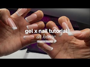 how to do gel x tips at HOME