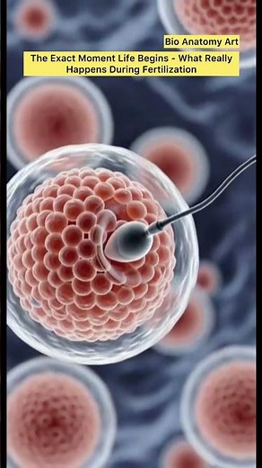 The Exact Moment Life Begins - What Really Happens During Fertilization |Bio Anatomy Art| Gut Health