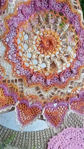 Intricate lace doily #crochet #doily