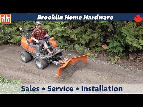 Husqvarna P525 Articulated Rider with Snow Plow Review and test.