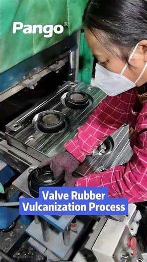 Valve Rubber Vulcanization Process #valve #factory #manufacturing