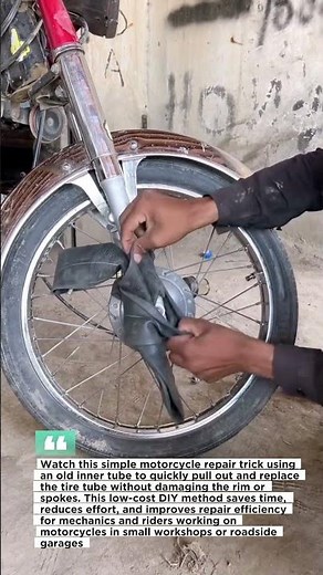 How to Remove a Motorcycle Tire Tube in Seconds! Genius Bike Repair Hack