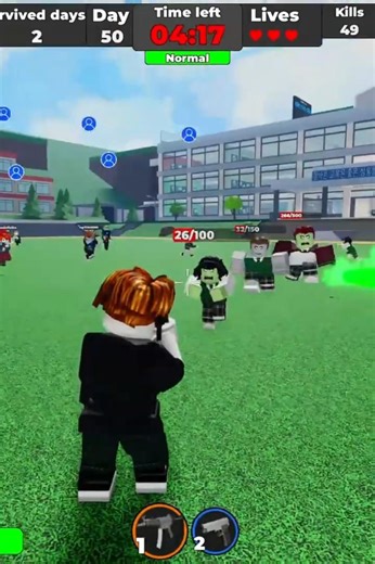 Roblox zombies kill game #games #roblox #zombie #kill