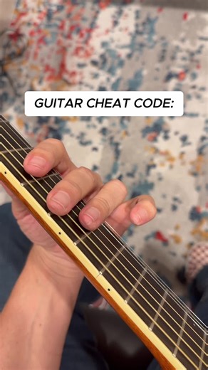 Easy way to play a fun inversion of any bar chord #guitarlesson #learnguitar #wolfhere