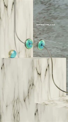 👀Chain Reaction Loop — One Ring Stops, Another Starts 🔁✨ #satisfying #shortvideo #blender3d